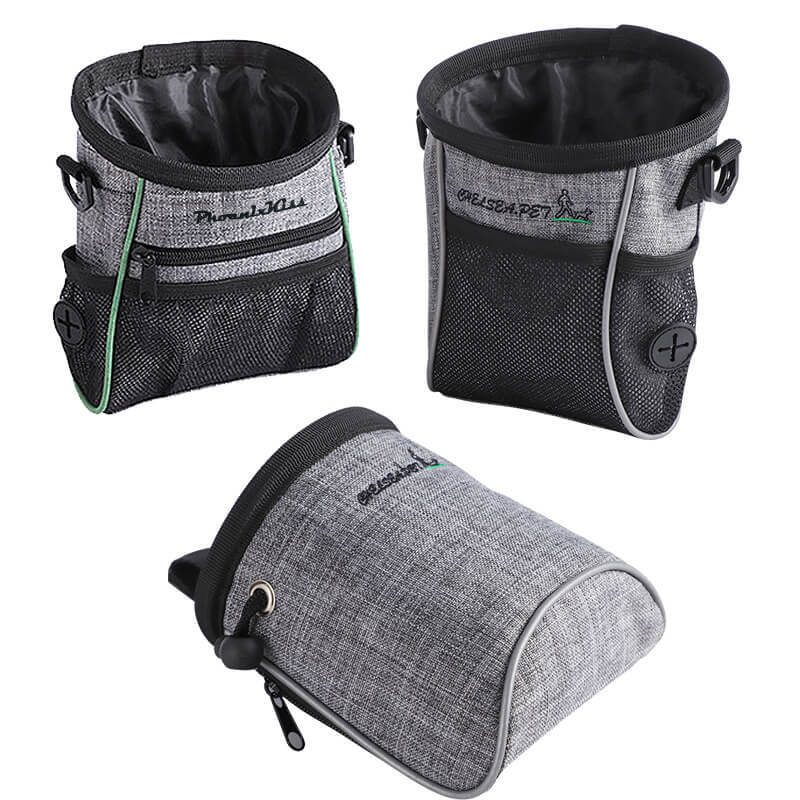 Dog outing snack bag waterproof pet training bag Oxford cloth training waist bag