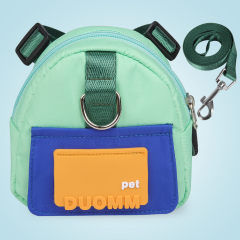 Small and medium-sized pet backpack with leash