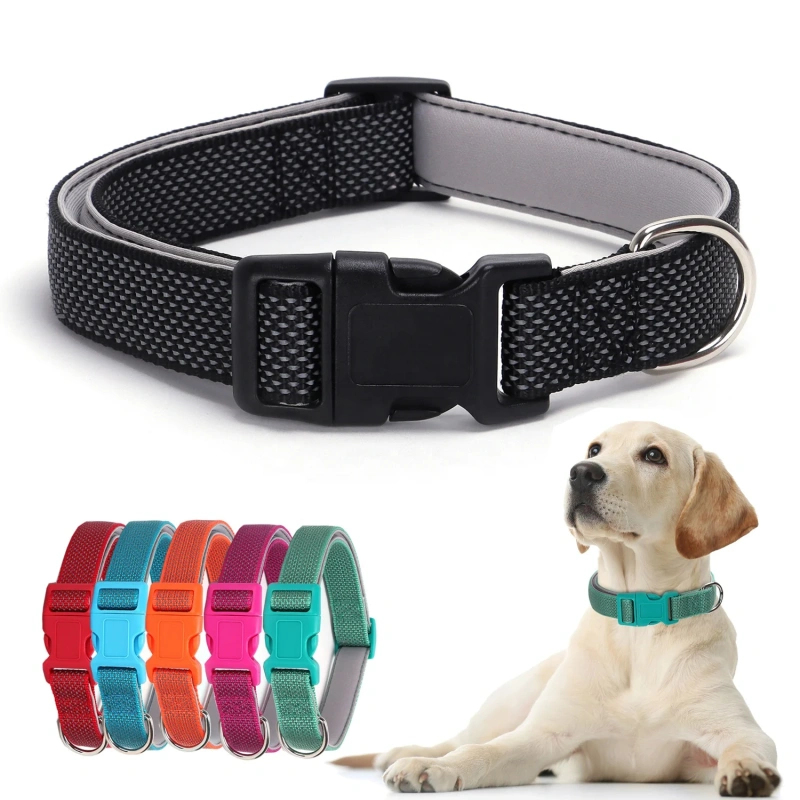 Pet Products Reflective Nylon Collar For Dogs Full Sky Star Night Safety Pet Collar Soft Lined Dog Collar