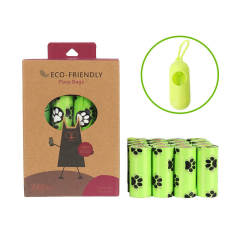 16 rolls of biodegradable pet poop bags with 1 dispense