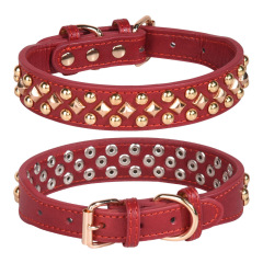 Anti-bite rivet medium and large dog collar