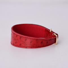 Heavy Duty Leather Dog Collar Soft and Strong Puppy Collar Adjustable Dog Training Collar