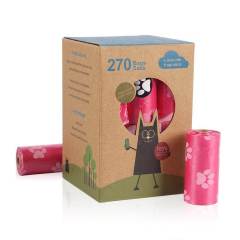 18 rolls of biodegradable pet poop bags