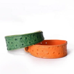 Heavy Duty Leather Dog Collar Soft and Strong Puppy Collar Adjustable Dog Training Collar