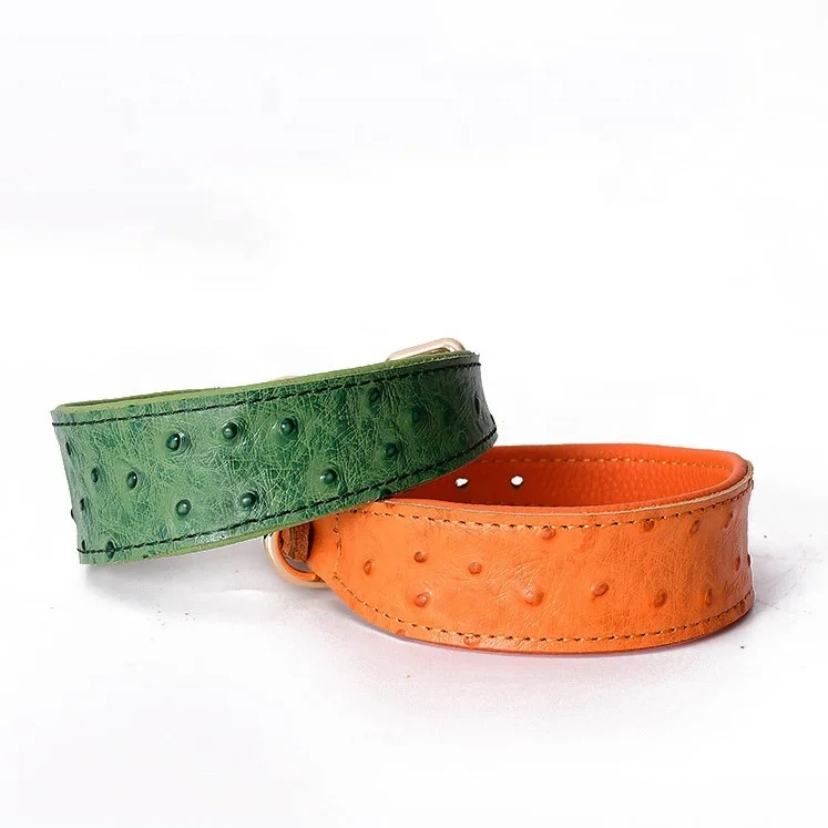 Heavy Duty Leather Dog Collar Soft and Strong Puppy Collar Adjustable Dog Training Collar