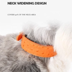 Heavy Duty Leather Dog Collar Soft and Strong Puppy Collar Adjustable Dog Training Collar