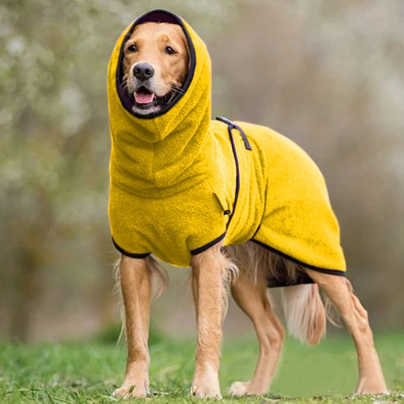 Hot Selling Luxury Pet Clothes Winter Warm Outfit With Hat Velvet Fleece Jacket Turtleneck Cozy Windbreaker For Large Dog Hiking