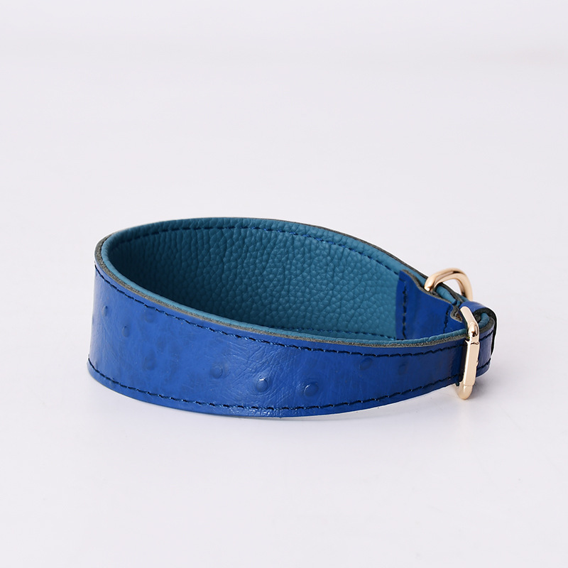 Heavy Duty Leather Dog Collar Soft and Strong Puppy Collar Adjustable Dog Training Collar