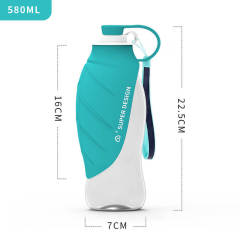 Pet water feeder dog travel cup Large capacity outdoor clamshell water bottle