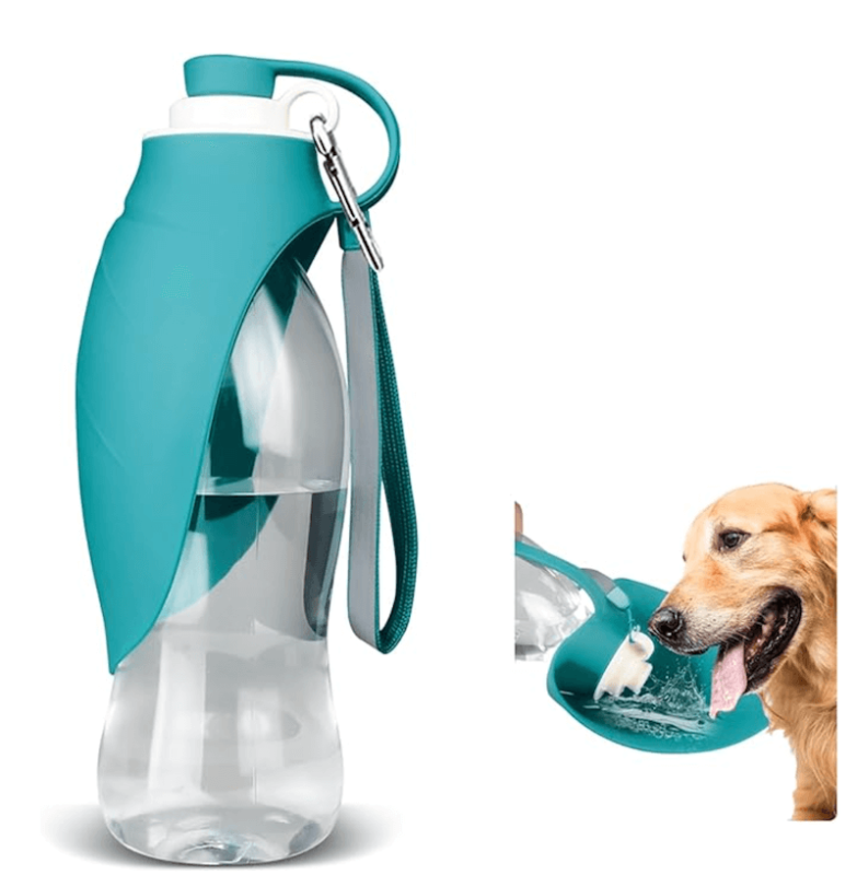 Pet water feeder dog travel cup Large capacity outdoor clamshell water bottle