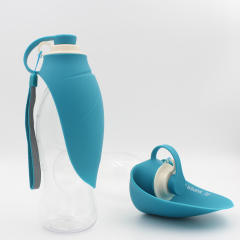 Pet water feeder dog travel cup Large capacity outdoor clamshell water bottle