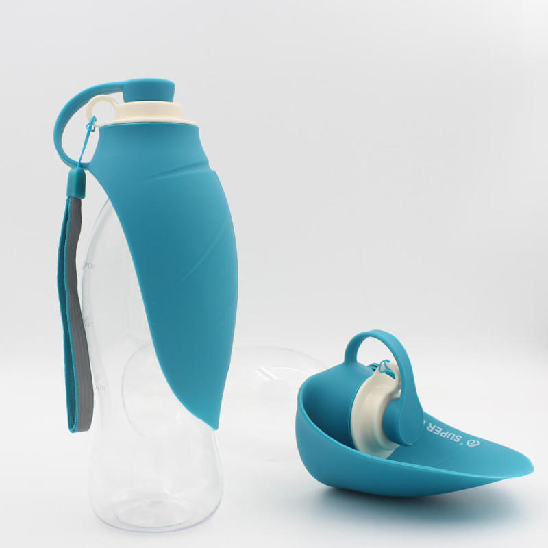 Pet water feeder dog travel cup Large capacity outdoor clamshell water bottle