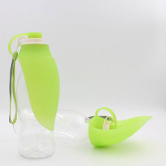 Pet water feeder dog travel cup Large capacity outdoor clamshell water bottle