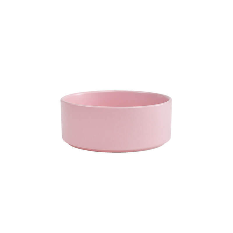 Assorted ceramic bowls for cats and dogs, without wooden stand