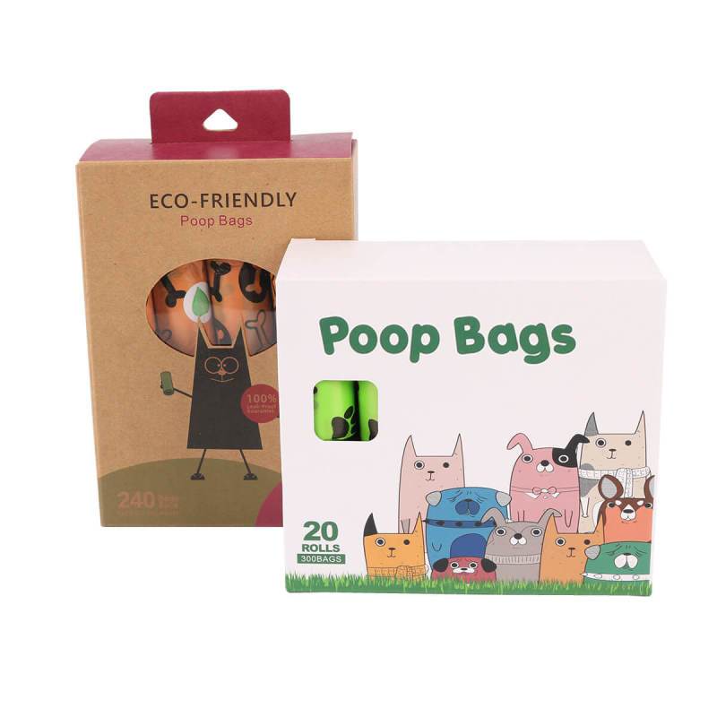 8 rolls of biodegradable pet dog poop bags