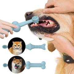 Silicone cat and dog toothbrush, pet dental and dog tooth care finger cots