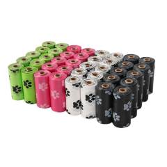 12 rolls of biodegradable pet  poop bags with 1 dispenser