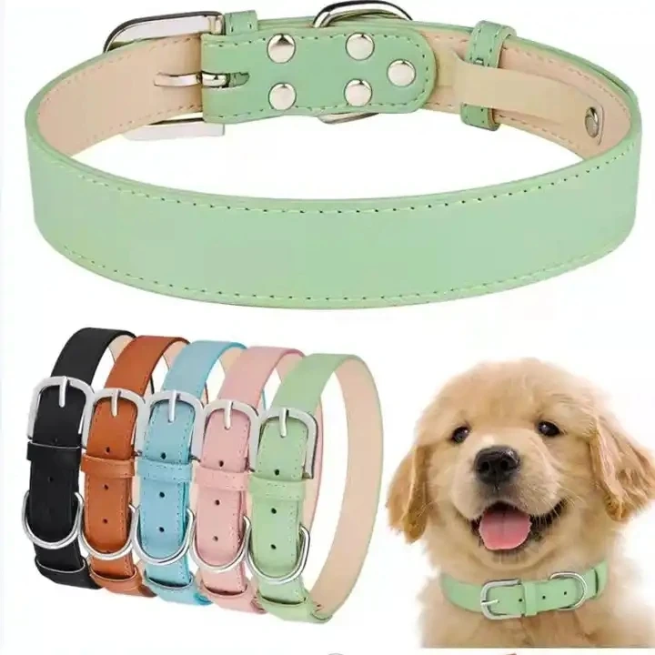 Luxury Fashion Brand Pet Collar Popular Designer Dog Vegan Leather Collar Wholesale