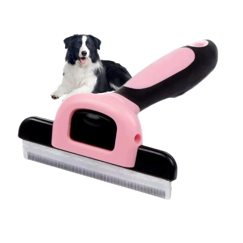 Wholesale Convenient Detachable Cat Cleaning Brush Easy Cleaning Non-slip Handle Durable Pet Steel Combs