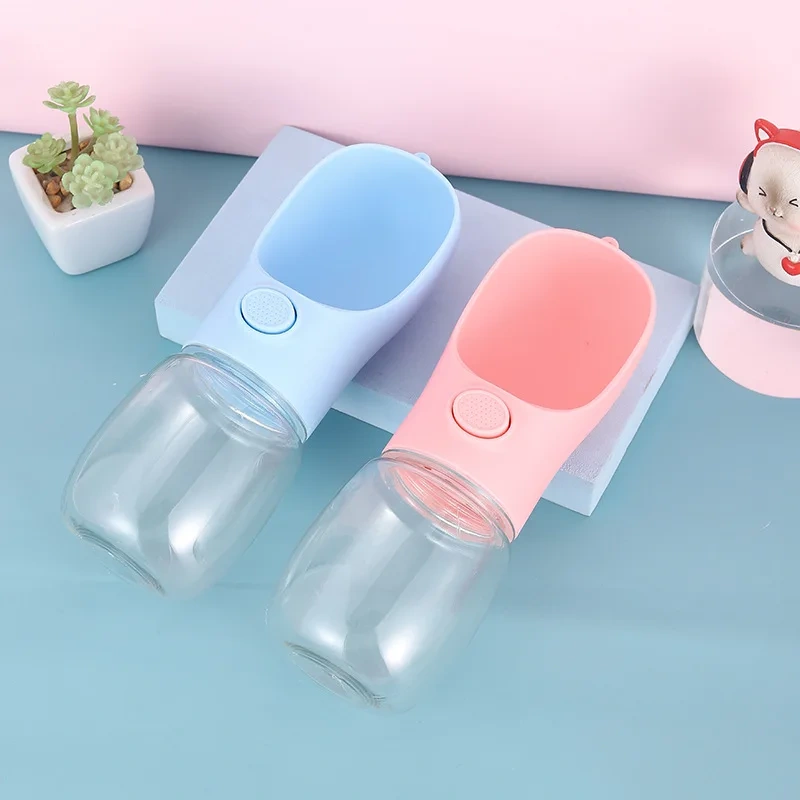 Travel Pet Portable Drinking Water Bottle for Dog Custom Pet Dogs Bottles Feeder Wholesale Push Large Cat