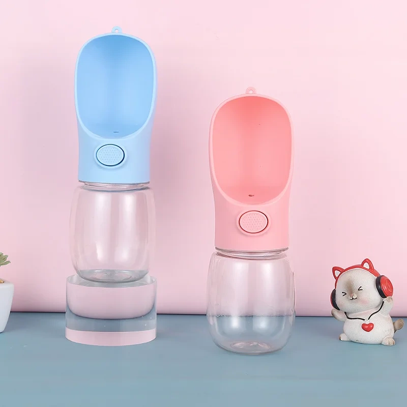 Travel Pet Portable Drinking Water Bottle for Dog Custom Pet Dogs Bottles Feeder Wholesale Push Large Cat