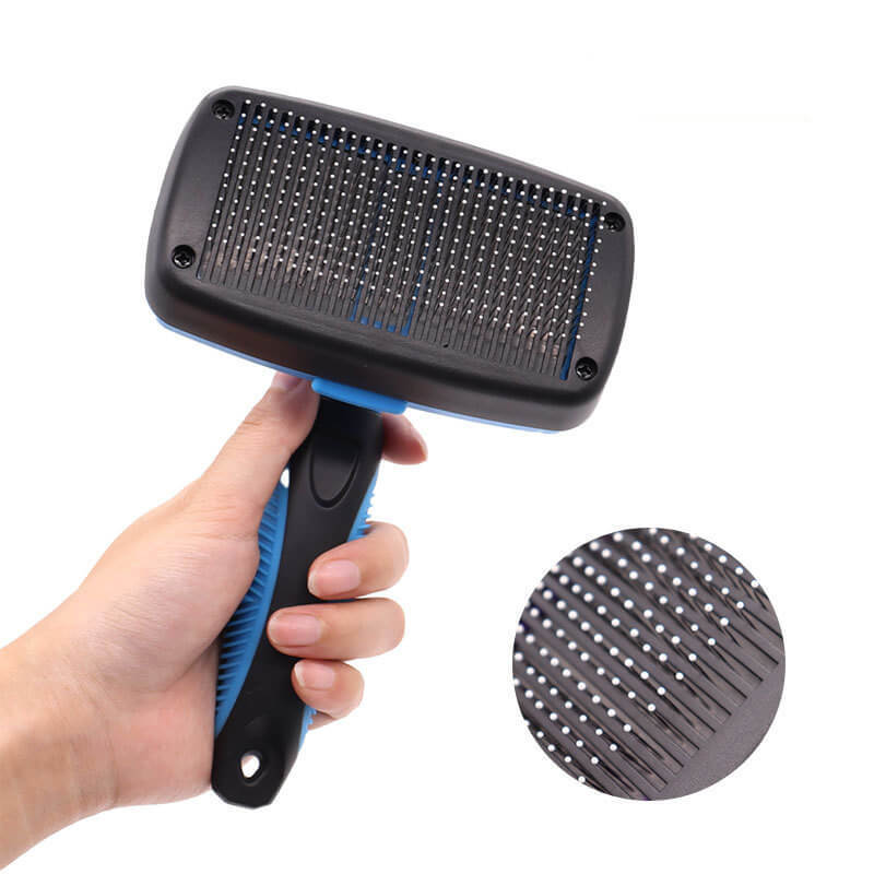 Pet comb, needle comb to remove floating hair, dog massage and comb brush, automatic hair removal comb, cat beauty and self-cleaning comb supplies