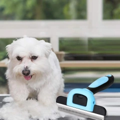 Wholesale Convenient Detachable Cat Cleaning Brush Easy Cleaning Non-slip Handle Durable Pet Steel Combs