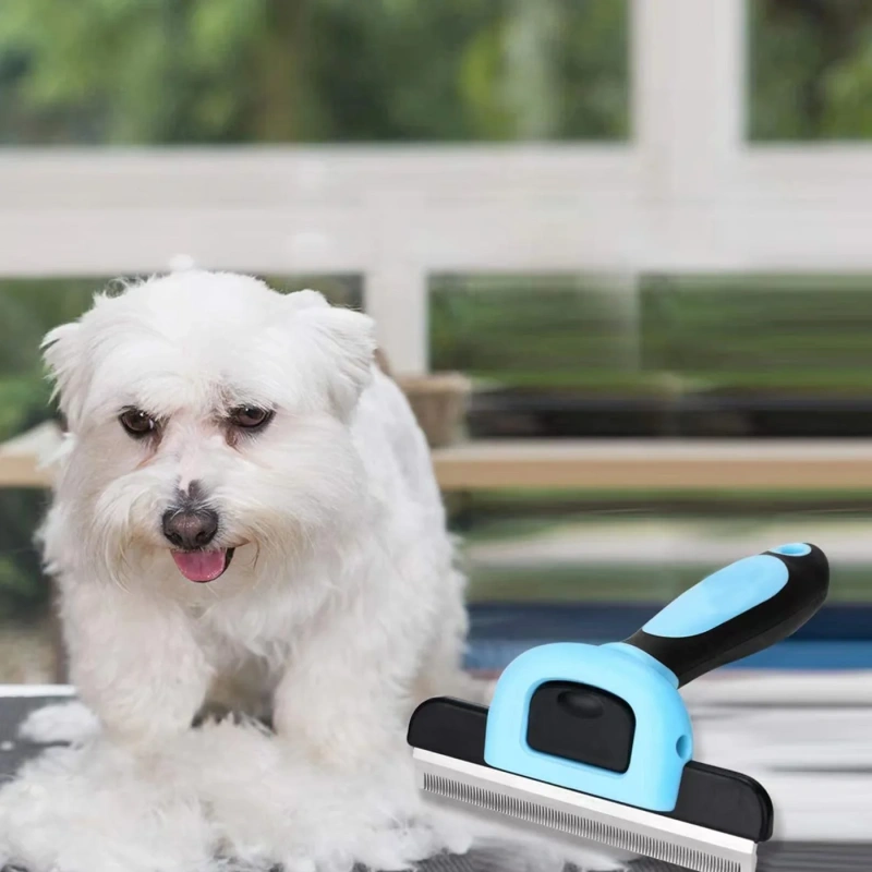 Wholesale Convenient Detachable Cat Cleaning Brush Easy Cleaning Non-slip Handle Durable Pet Steel Combs