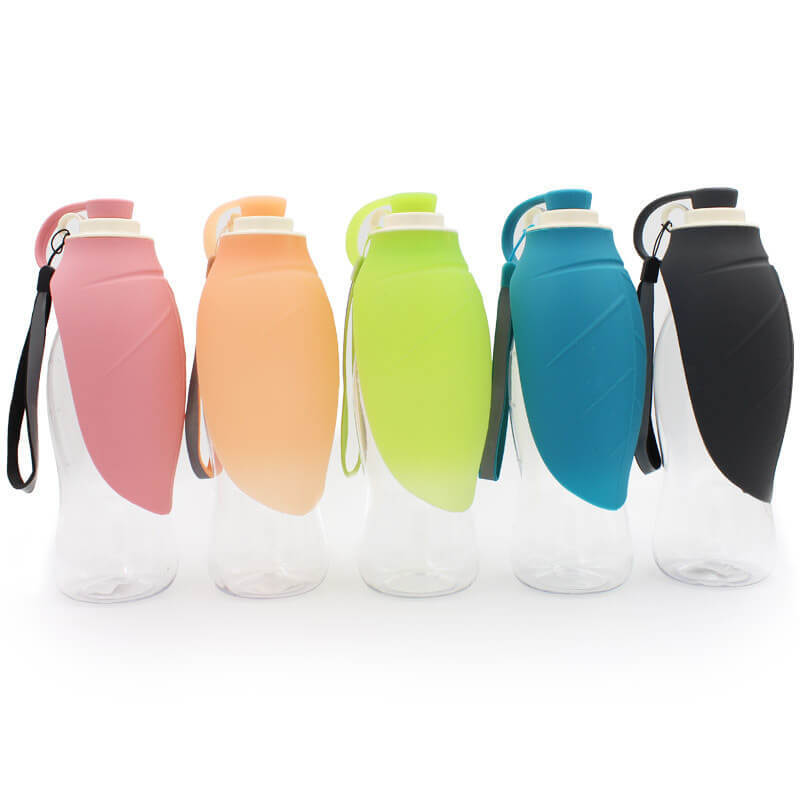 Pet water feeder dog travel cup Large capacity outdoor clamshell water bottle