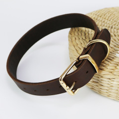 Top layer cowhide dog collars, medium and large dog collars