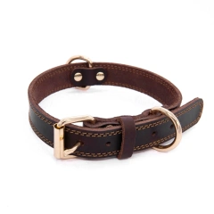 Wholesale Adjustable Custom Luxury Fashion Pet Blank Leather Heavy Duty Dog Collar For Small Medium Large Dogs