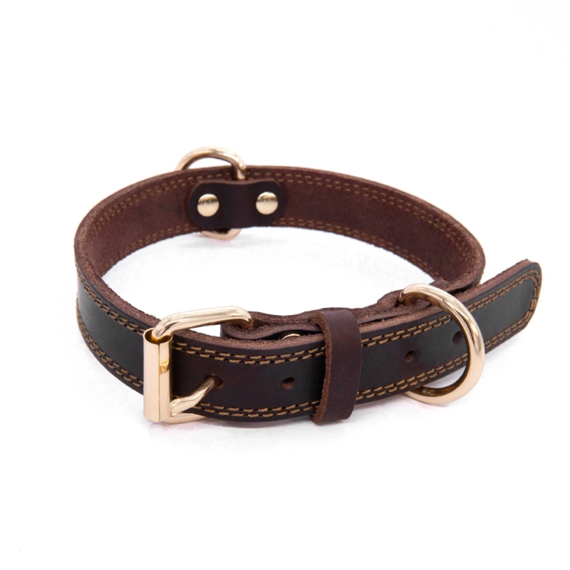 Wholesale Adjustable Custom Luxury Fashion Pet Blank Leather Heavy Duty Dog Collar For Small Medium Large Dogs