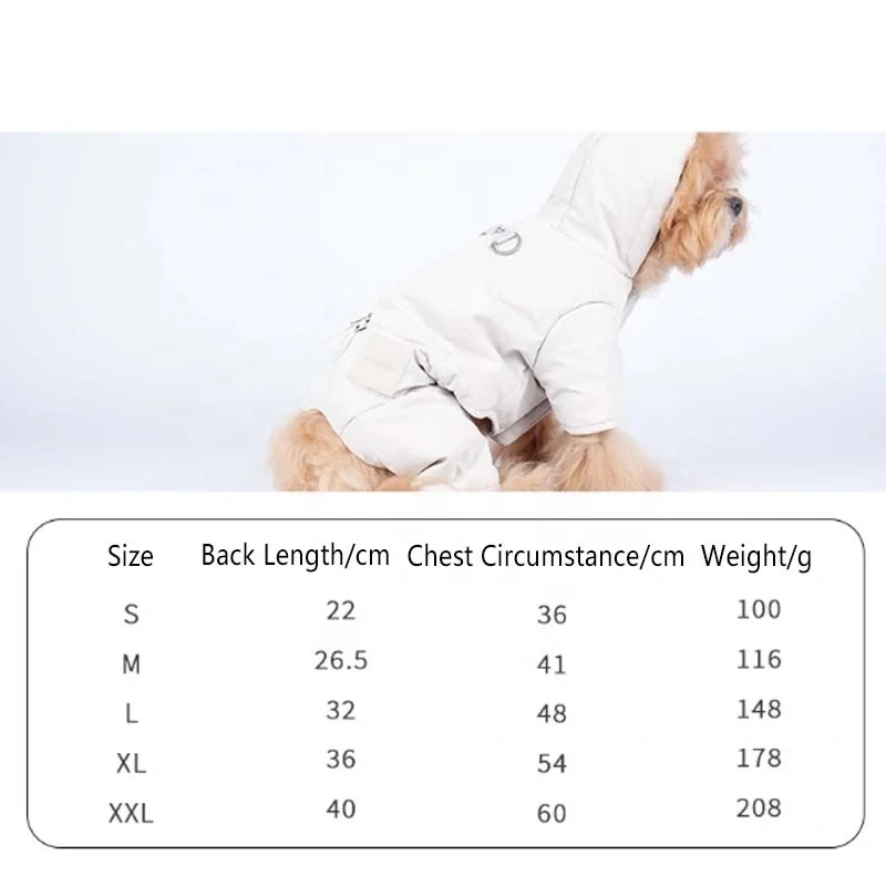 Dog Winter Jacket Cozy Reflective Warm Pet Garment-Comfortable Cold Weather Fleece Apparel Outfits for Small Medium Large Dogs