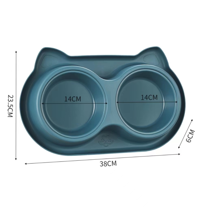 Dog bowls, cat bowls, slow eating non-slip stainless steel bowls