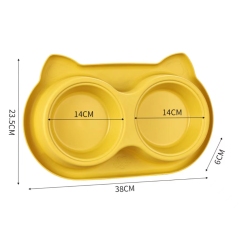 Dog bowls, cat bowls, slow eating non-slip stainless steel bowls