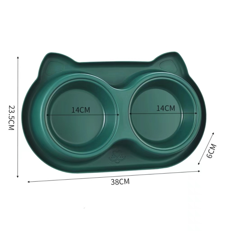 Dog bowls, cat bowls, slow eating non-slip stainless steel bowls