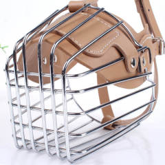 Stainless steel dog muzzle for dogs, anti-bite and anti-barking muzzle for large dogs