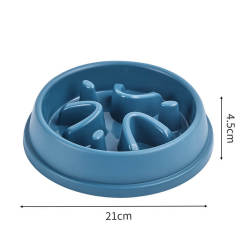 Dog slow eating bowl, anti-choking pet food bowl, anti-slip bottom bowl