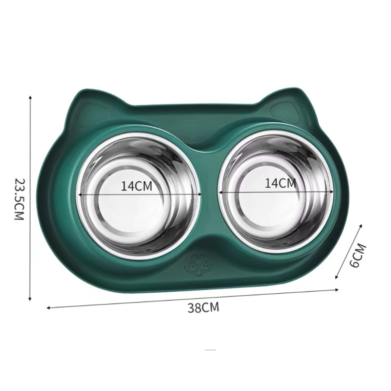 Dog bowls, cat bowls, slow eating non-slip stainless steel bowls