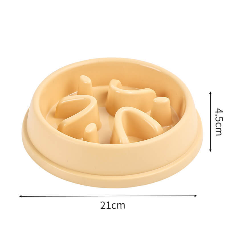 Dog slow eating bowl, anti-choking pet food bowl, anti-slip bottom bowl
