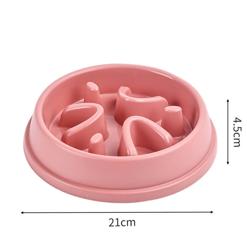 Dog slow eating bowl, anti-choking pet food bowl, anti-slip bottom bowl