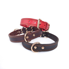 Real Leather Heavy Duty Dog Collar For Small Medium Large Dogs