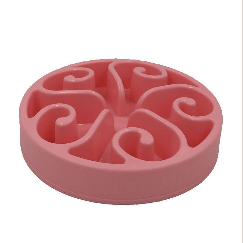 Dog slow eating bowl, anti-choking pet food bowl, anti-slip bottom bowl