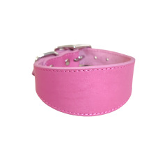 Real Leather Dog Colloar,High quality multiple colors extra wide tapered leather greyhound collar