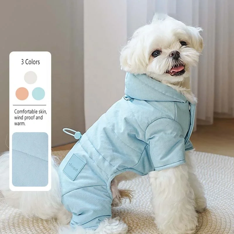 Dog Winter Jacket Cozy Reflective Warm Pet Garment-Comfortable Cold Weather Fleece Apparel Outfits for Small Medium Large Dogs