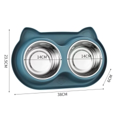 Dog bowls, cat bowls, slow eating non-slip stainless steel bowls