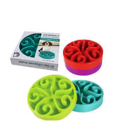 Dog slow eating bowl, anti-choking pet food bowl, anti-slip bottom bowl