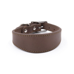 Real Leather Dog Colloar,High quality multiple colors extra wide tapered leather greyhound collar