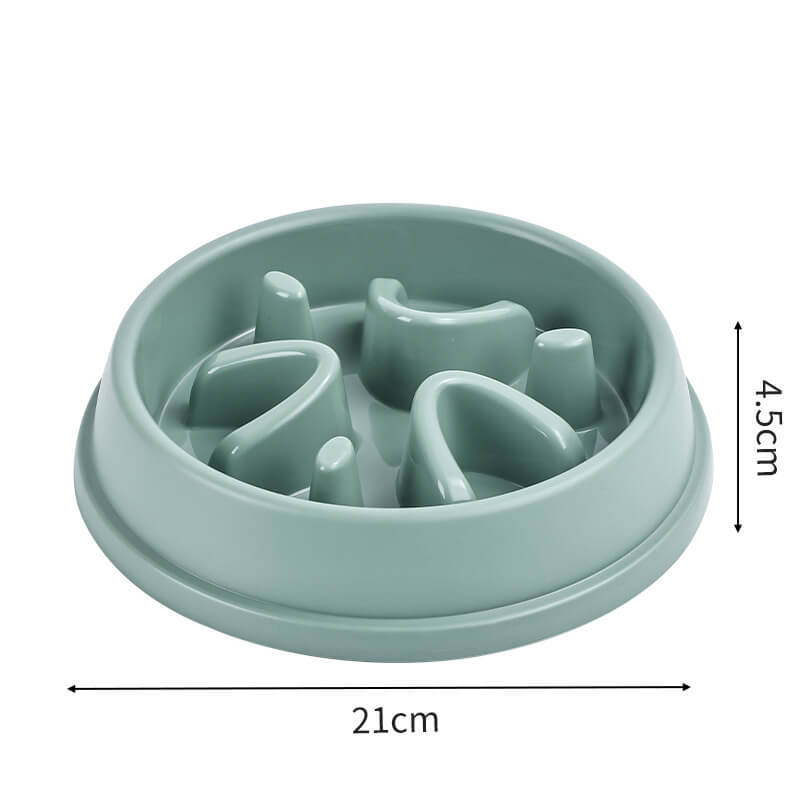 Dog slow eating bowl, anti-choking pet food bowl, anti-slip bottom bowl