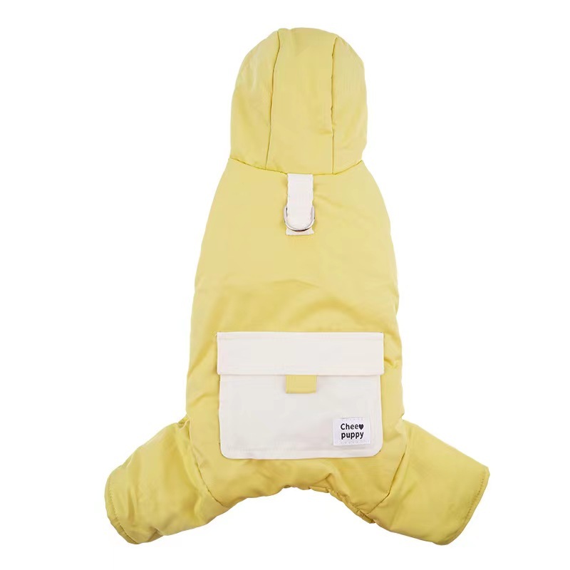 Pet Clothes Fashion Classic Dog Jacket Windproof Warm Winter Pets Coat Hooded Jumpsuit Jackets